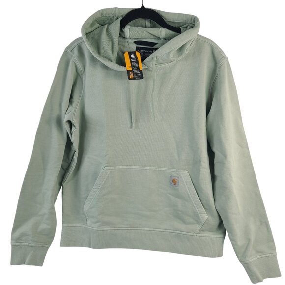 Carhartt Tops - NWT Carhartt Womens Relaxed Fit French Terry Hoodie Sweatshirt Sage Green Sz S
